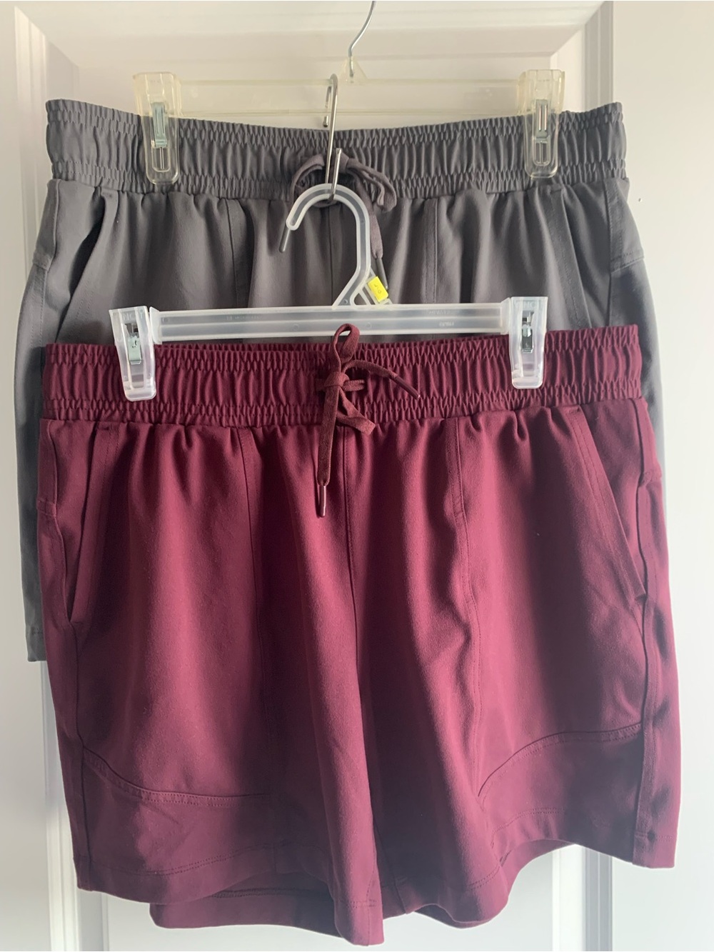 Mondetta Women's Active Shorts - Burgundy & Grey (2 pack)